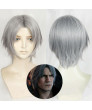 Devil May Cry Dante Short Gray Synthetic Hair Cosplay Wig