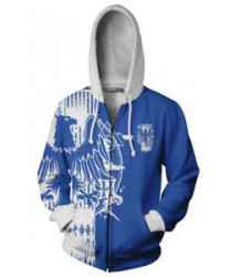 Ravenclaw Hoodie Sweatshirt Jacket Zipper Harry Potter Cosplay Costume