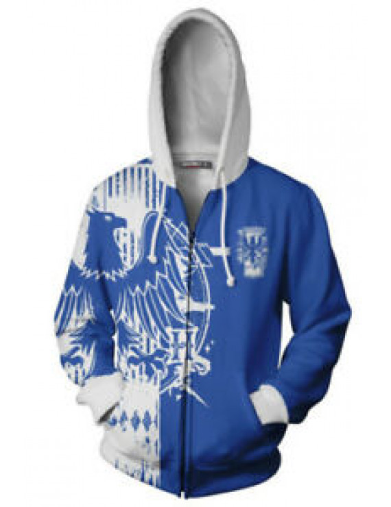 Ravenclaw Hoodie Sweatshirt Jacket Zipper Harry Potter Cosplay Costume