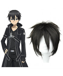 Sao Alicization Kirito Heat Resistant Fiber Black Short Anime Cosplay Wigs