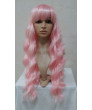 Long Pink Wavy Lolita Wig