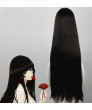 Jigoku Shoujo Ai Enma Long Straight Black Anime Cosplay Wigs