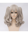 Kantai Collection Kashima Gray Long Wavy Heat Resistant Fiber Cosplay Wig