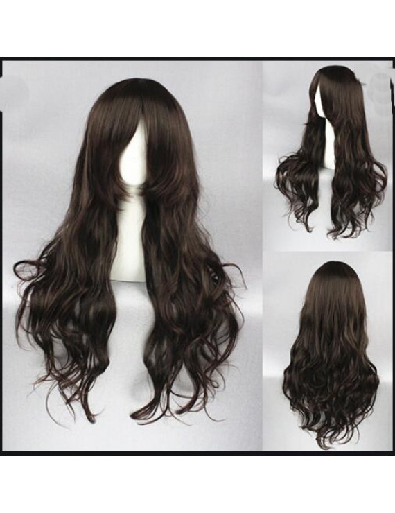 Hetalia Axis Powers Taiwan Dark Brown Cosplay Wig