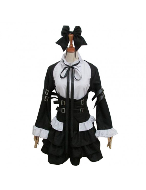 Fairy Tail Happy Short Sleeve Maid Dress Cosplay Customes
