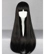 Heat Resistant Fiber Long Black Mixed Color Anime Punk Lolita Dress Wig