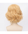 Heat Resistant Fiber Yellow Short Wavy Lolita Wig