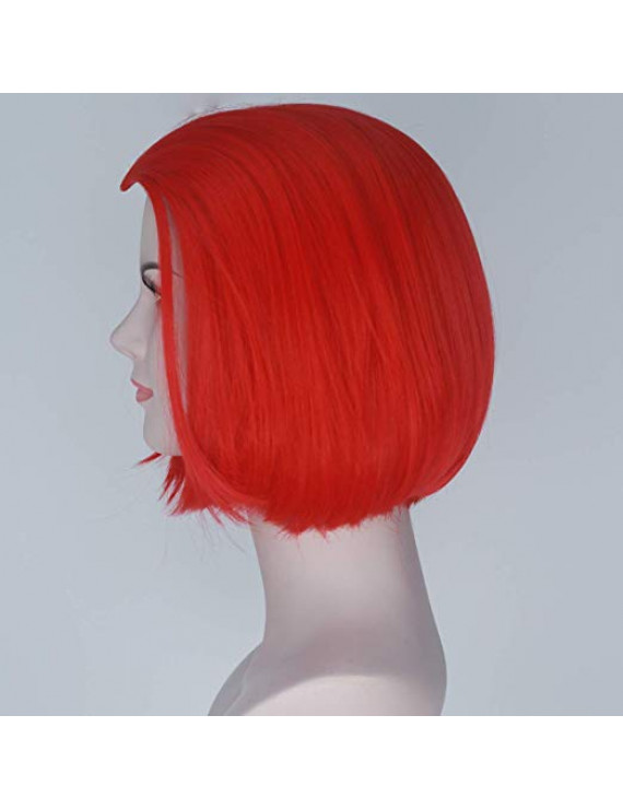 Heat Resistant Fiber Short Red Punk Lolita Wig