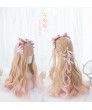 Heat Resistant Fiber Long Curly Fuchsia Color Sweet Lolita Wig 