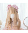 Heat Resistant Fiber Long Curly Fuchsia Color Sweet Lolita Wig 