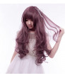 Heat Resistant Fiber Brown and Purple Mixed Color Long 80cm Princess Lolita Wig