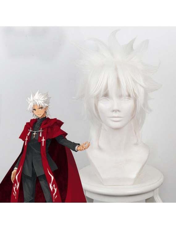 Fate Apocrypha Amakusa Shirou Tokisada Shirou Kotomine White Short Cosplay Wig