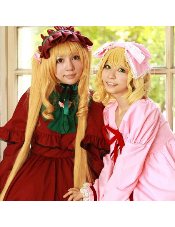 Rozen Maiden Shin ku Reiner Rubin Golden Cosplay Wig 120 cm