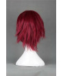 Free! Matsuoka Rin Wine Red Short Anime Cosplay Wig