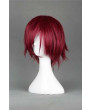 Free! Matsuoka Rin Wine Red Short Anime Cosplay Wig