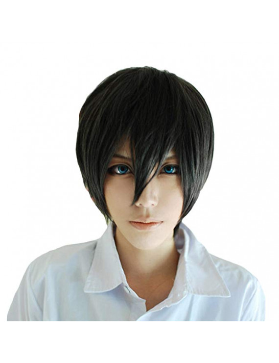 Free Nanase Haruka Black Short Anime Cosplay Wig