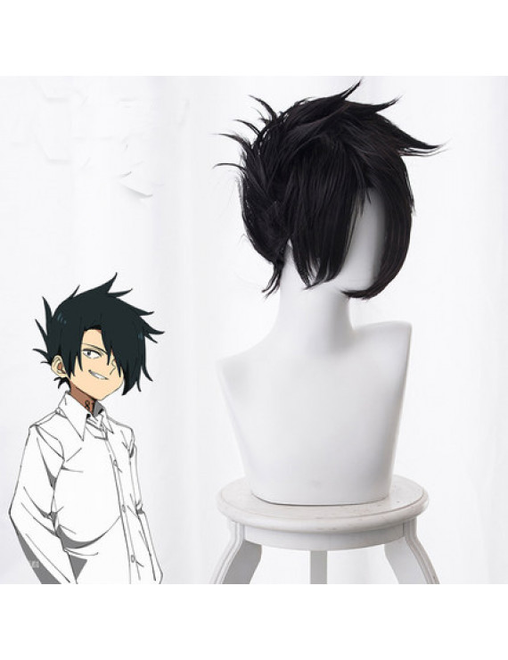 Yakusoku No Neverland Ray Black Short Cosplay Wig