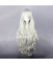 Black Butler Queen Victoria White Long Cosplay Wig