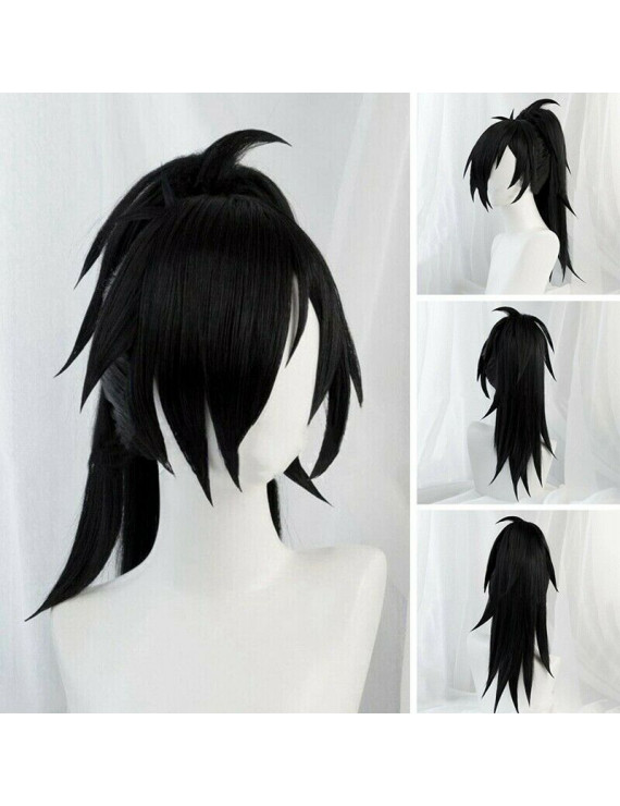 Dororo Hyakkimaru Long Straight Black Cosplay Wig