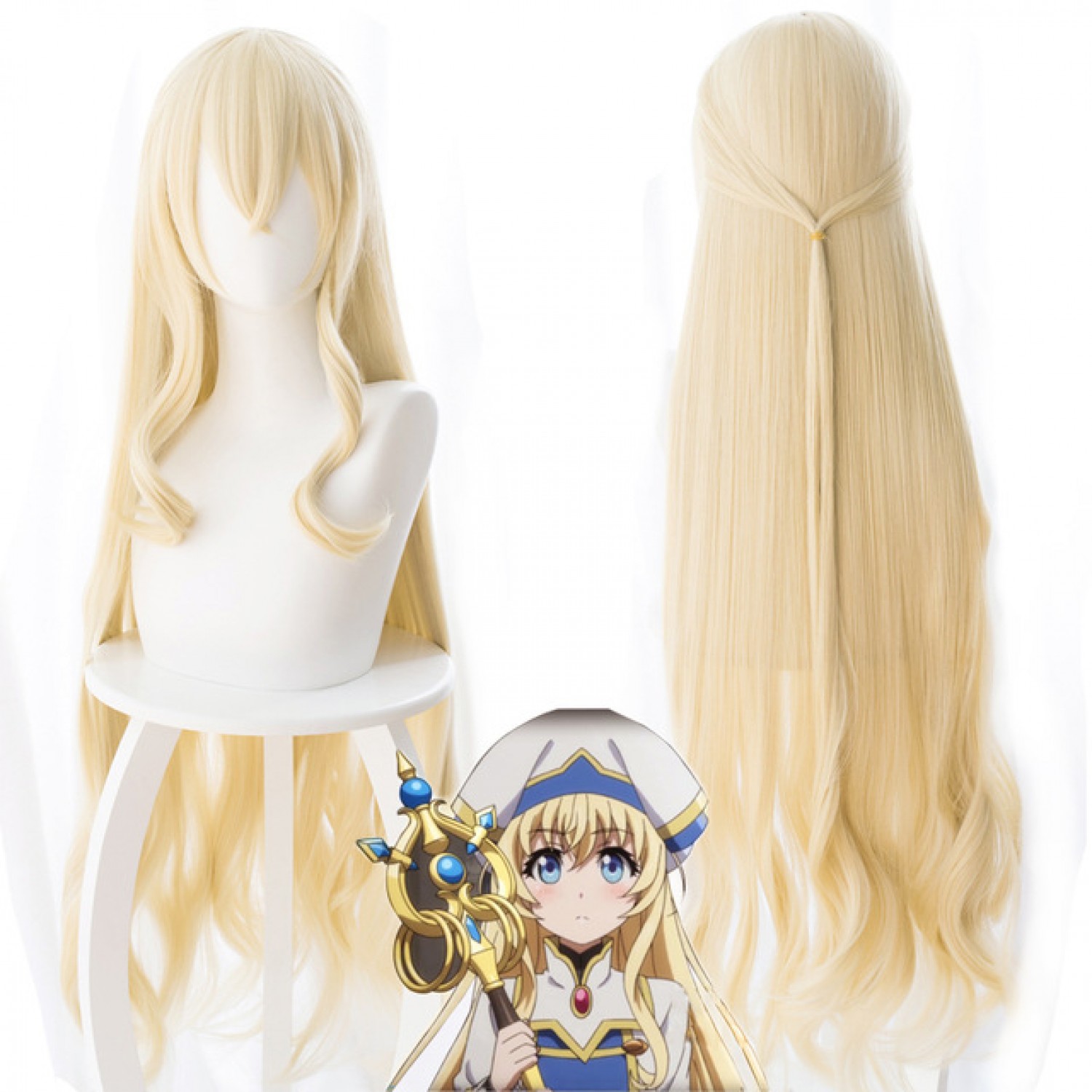 long blonde cosplay wigs