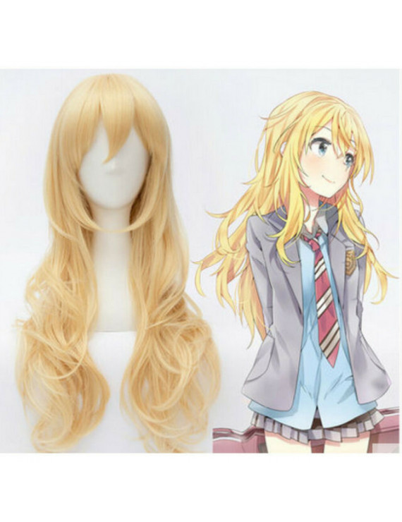 Your Lie in April Miyazono Kaori Yellow Cosplay Wig