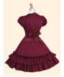 Gothic Lolita Gothic Ruffled Straps Slim Retro Strap Dress