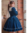 Nebula Whale Series JSK Classic Lolita Blue Sling Sweet Lolita Dress