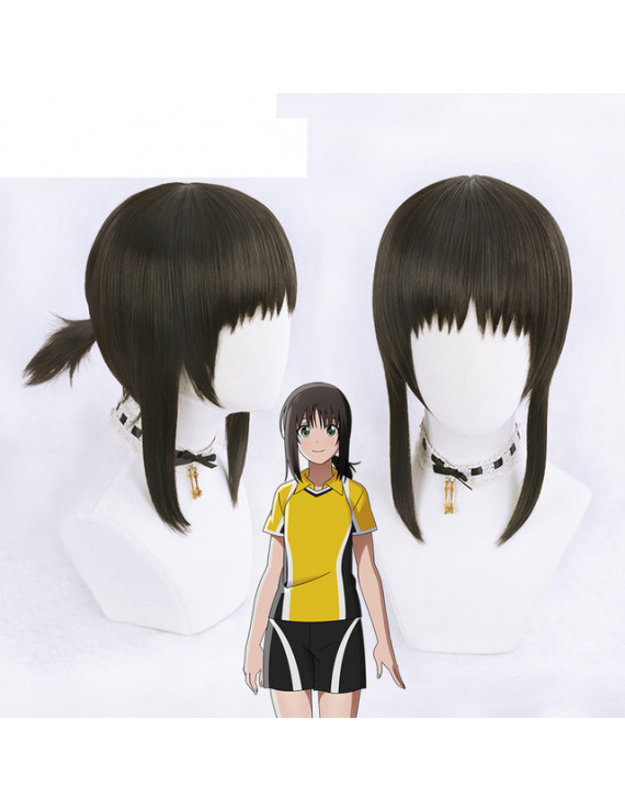 Hanebado Hanesaki Ayano Brown Anime Wig