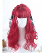 Red Long Curly Heat Resistant Fiber Sweet Lolita Wig