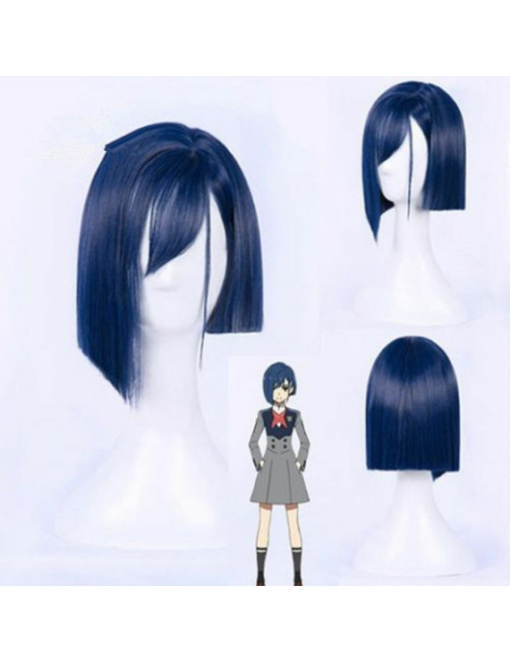 DARLING in the FRANXX 015 ICHIGO Short Blue Cosplay Wig