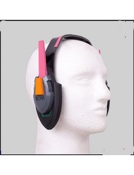 Overwatch D.VA DVA Hana Song PVC Headphones Cosplay Props