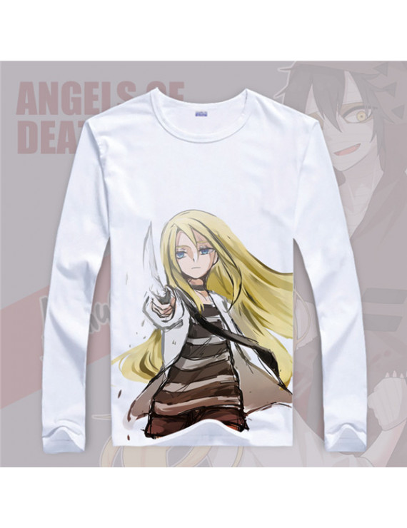 New Cosplay 3D Print Long Sleeves T shirt Summer Anime Angels of Death Isaac Foster Zack Rachel