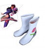 Overwatch DVA DVA Hana Song PU Leather Cosplay Shoes