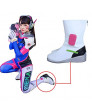 Overwatch DVA DVA Hana Song PU Leather Cosplay Shoes