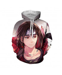 Naruto 3D Print Design Polyester Spandex Long Sleeve Hoodie