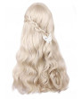 Pale Gold Long Curly Heat Resistant Fiber Sweet Lolita Wig