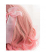 Light Yellow Pink Short Curly Sweet Lolita Wig