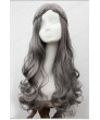 Gray Long Wave Curly Heat Resistant Fiber Lolita Wig