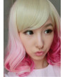 Pink Gradient Color Long Curly Lovely Lolita Wig