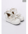 Sweet Lolita Shoes Round-toe Sweet Bowknot Lace Shoe