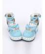 Sweet Lolita Shoes Round-toe Sweet Bowknot Lace Shoe