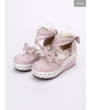 Sweet Lolita Shoes Round-toe Sweet Bowknot Lace Shoe