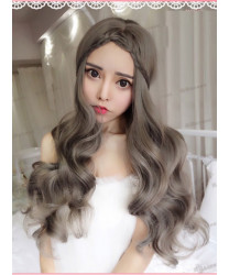 Aoki Gridelin Long Curly Lolita Wig with Centre Parting Bangs