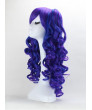 Blue And Purple Japanese Pick Long Curly Lolita Wig
