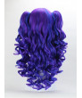 Blue And Purple Japanese Pick Long Curly Lolita Wig