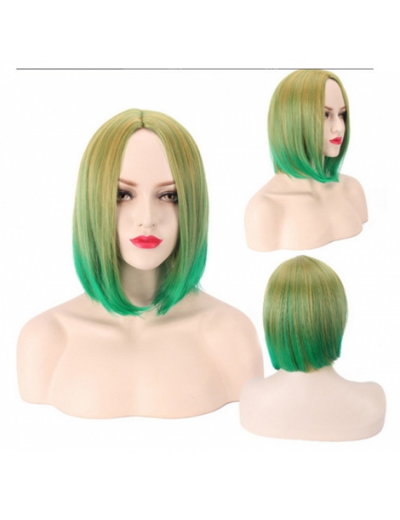 Gradient Color Short Straight Bob Synthetic Hair Lolita Wig