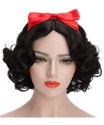 Natural Black Short Bob Haircut Sweet Lolita Wig