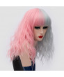 Light Pink Long Curly Synthetic Hair Sweet Lolita Wig