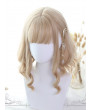 Pale Gold Short Layered Straight Lolita Wig