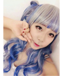 Blue And Gray Mixed Color Harajuku Style Lolita Wig